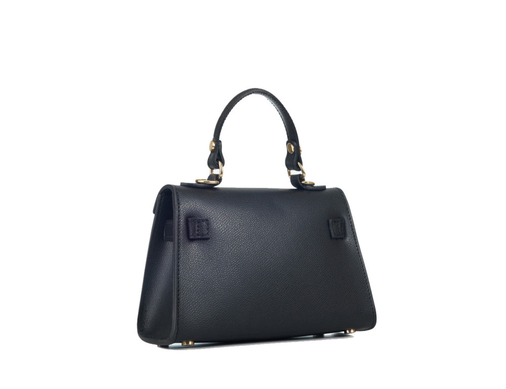 Женская кросс-боди из сафьяновой кожи Virginia Conti VC03930Black - Фото № 3