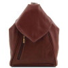 Жіночий рюкзак транфсормер із м'якої шкіри DELHI Tuscany Leather TL140962 Brown Жіночий рюкзак транфсормер із м'якої шкіри DELHI Tuscany Leather TL140962 Brown