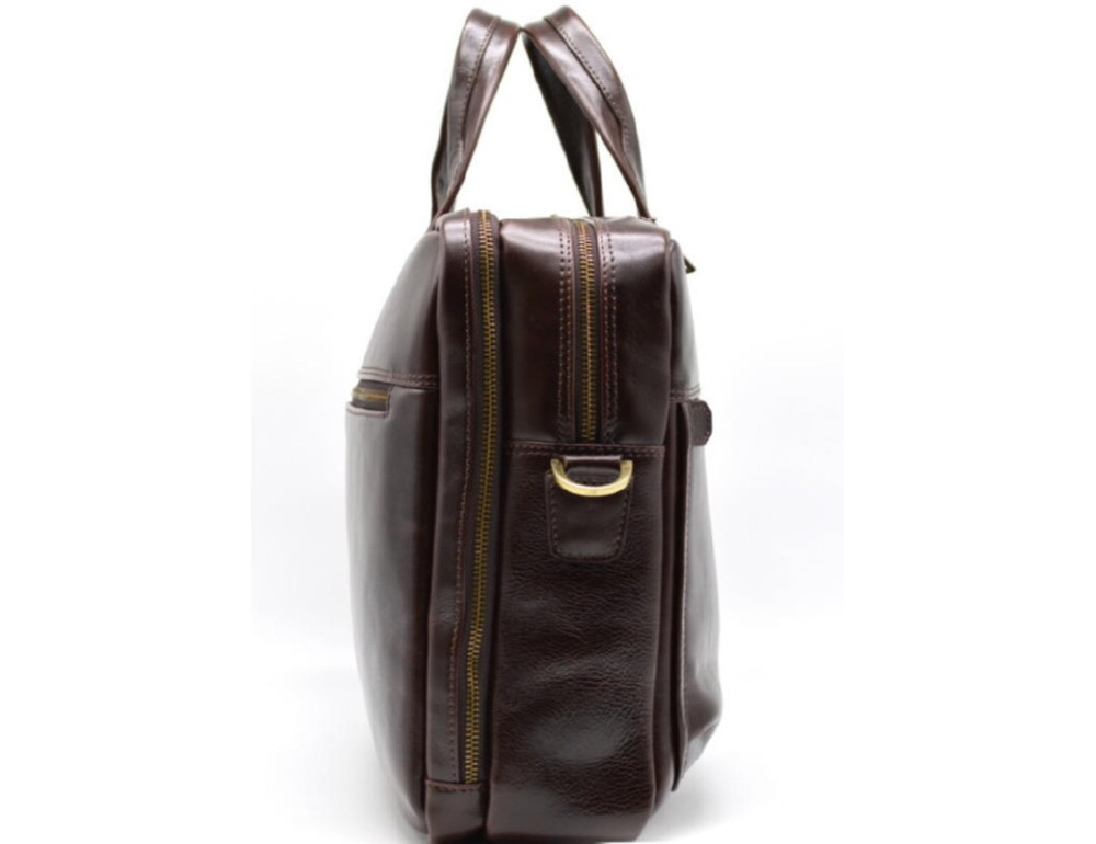 Стильний коричневий портфель TARWA TX-4664-4lx бородовой - Фотографія № 4