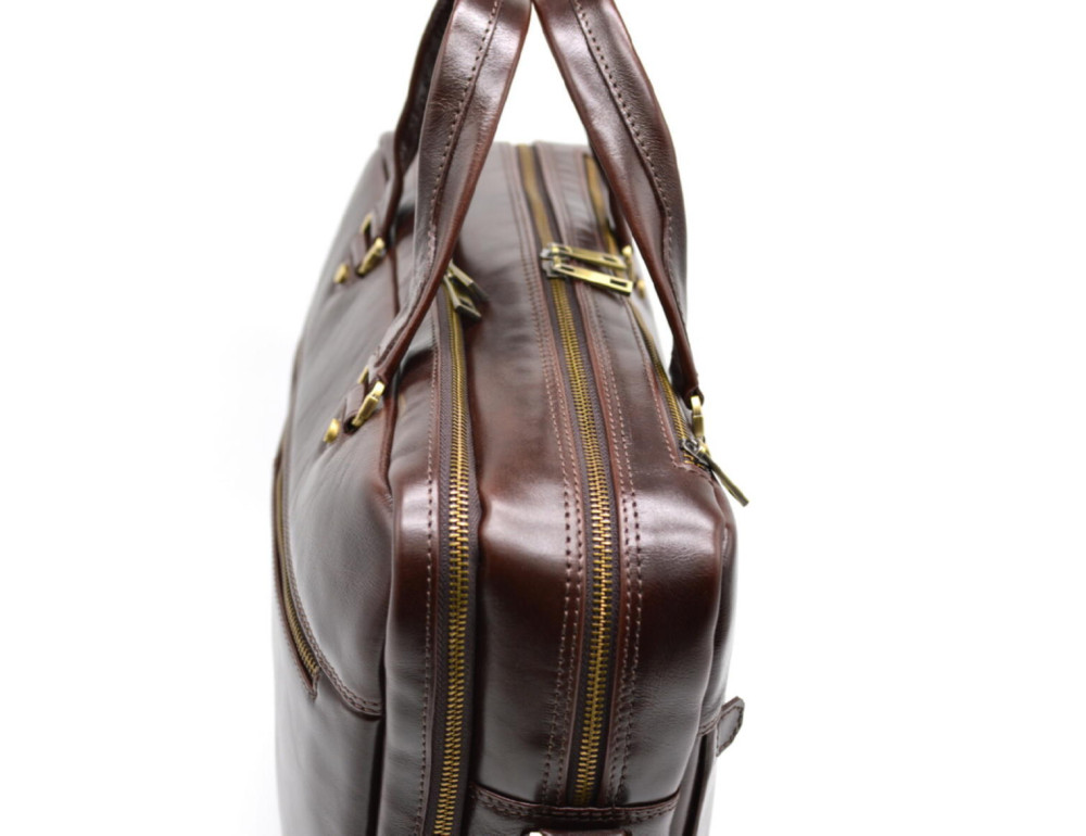 Стильний коричневий портфель TARWA TX-4664-4lx бородовой - Фотографія № 6