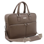 Темно-сіра шкіряна сумка під ноутбук TREVISO Tuscany Leather TL141986 DARK TAUPE - Фотографія № 102