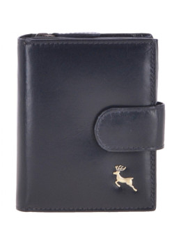 Тёмно-синий женский кошелёк из кожи Ashwood V61 Navy