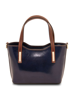 Темно-синя жіноча сумочка з натуральної шкіри Amelia Tuscany Leather TL142406 Navy