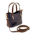Темно-синя жіноча сумочка з натуральної шкіри Amelia Tuscany Leather TL142406 Navy - Фотографія № 101