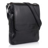 Чорна шкіряна сумка через плече VIRGINIA CONTI V-01277A