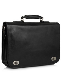 Чорний шкіряний портфель VIRGINIA CONTI VCm141305/08810black