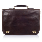 Коричневий шкіряний портфель VIRGINIA CONTI VCm141305/08810brown - Фотографія № 102