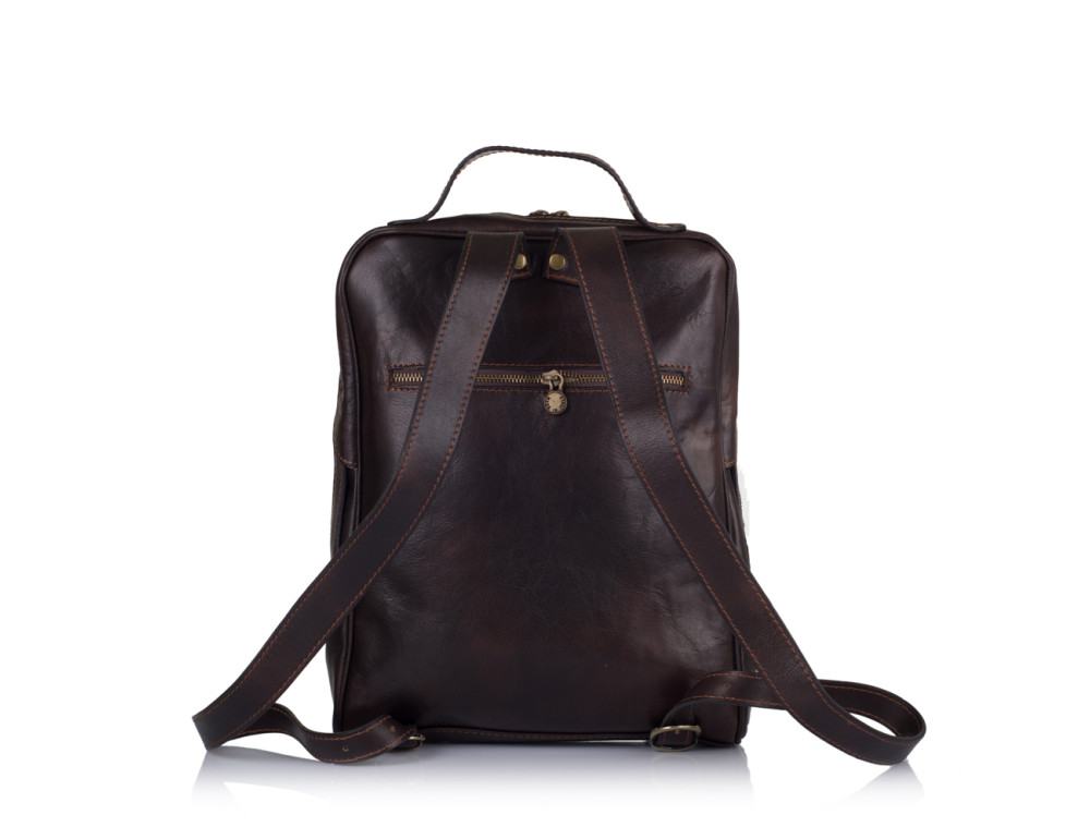 Коричневий шкіряний рюкзак VIRGINIA CONTI (ІТАЛІЯ) - VCM00354/0604BROWN - Фотографія № 3
