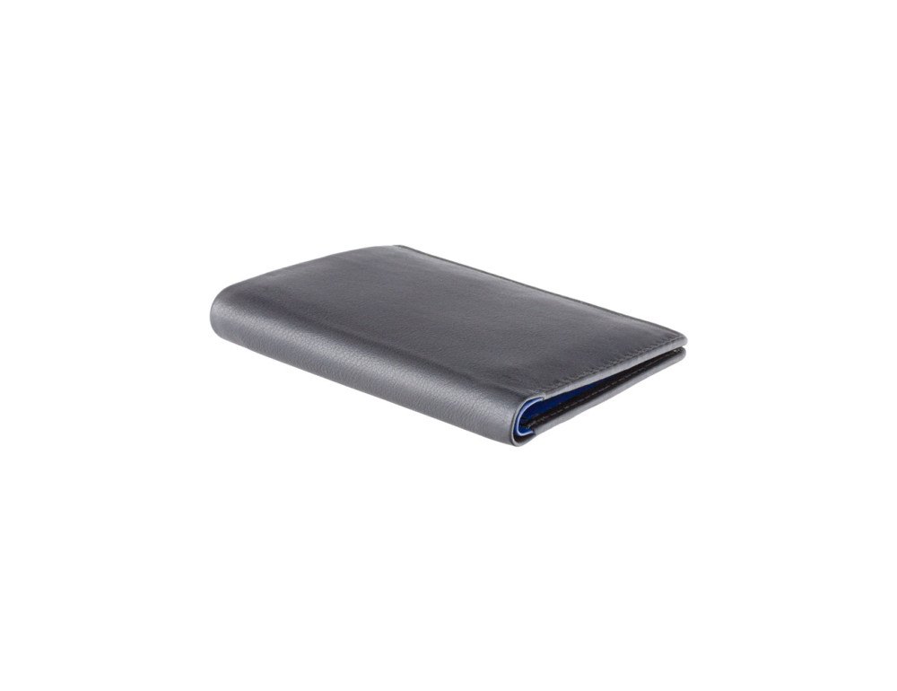 Маленький шкіряний портмоне Visconti VSL26 BK/CB Javelin c RFID (Black Cobalt) - Фотографія № 6