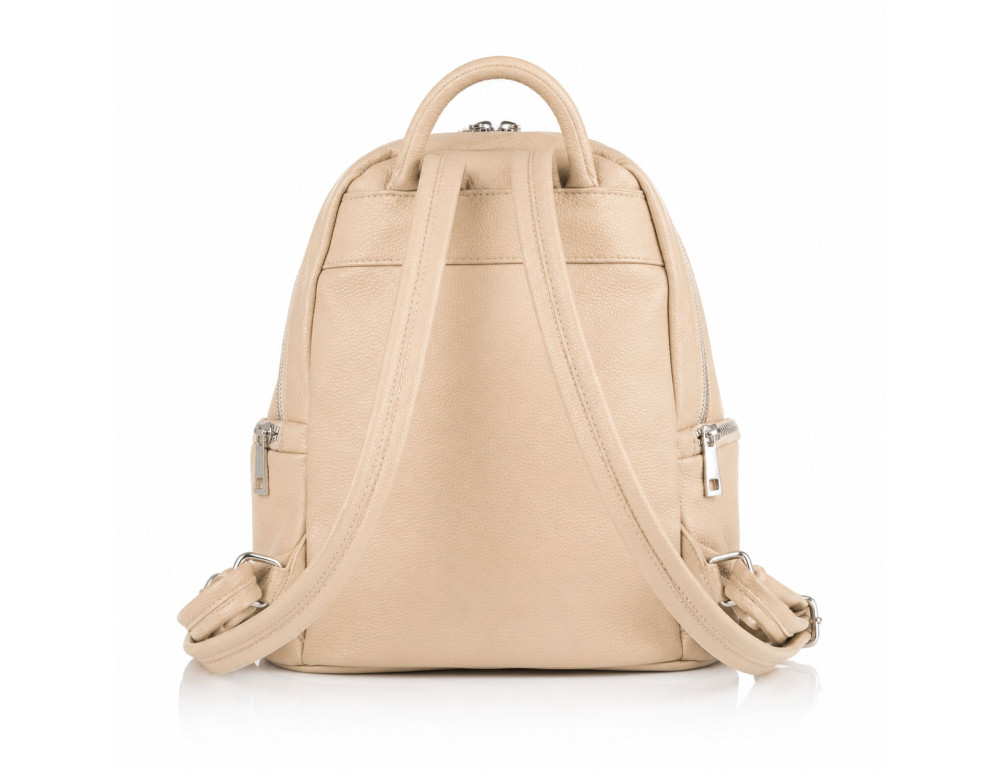 Жіночий шкіряний рюкзак VIRGINIA CONTI - VC2238 Beige - Фотографія № 3
