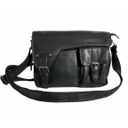 Чоловіча шкіряна сумка HILL BURRY 3174 Black - Фотографія № 100