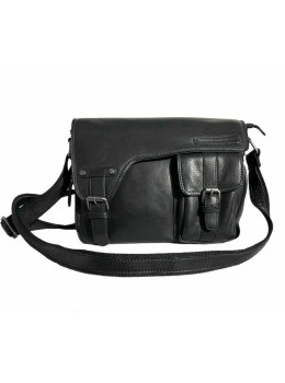Чоловіча шкіряна сумка HILL BURRY 3174 Black