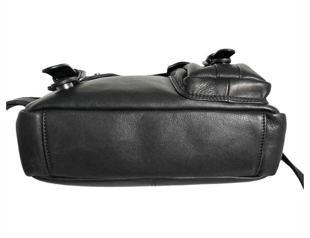Чоловіча шкіряна сумка HILL BURRY 3174 Black - Фотографія № 3