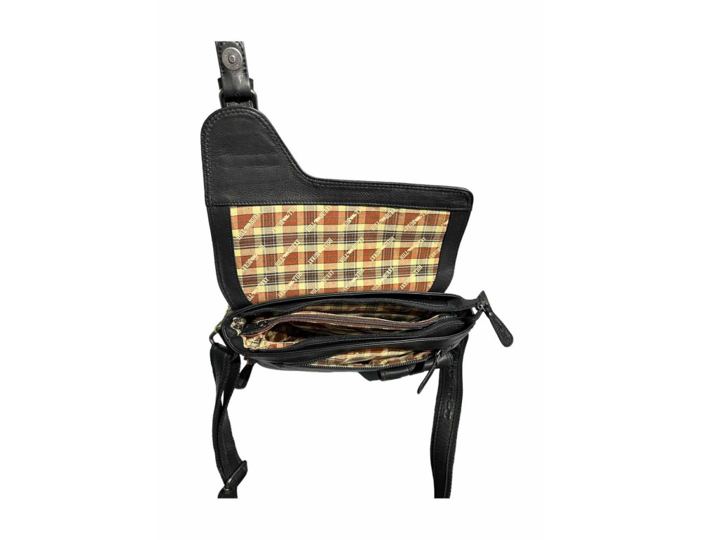 Чоловіча шкіряна сумка HILL BURRY 3174 Black - Фотографія № 5