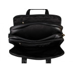 Місткий шкіряний портфель JASPER & MAINE 7146A-1 чорний - Фотографія № 101