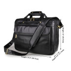 Місткий шкіряний портфель JASPER & MAINE 7146A-1 чорний - Фотографія № 104