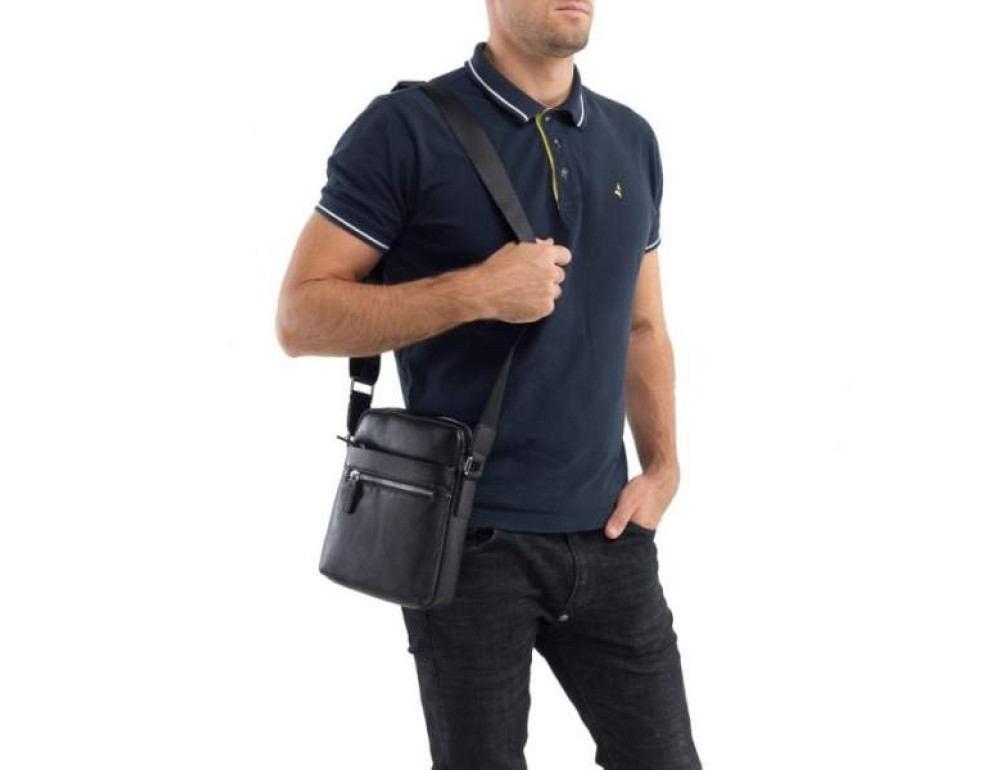 Шкіряний месенджер TIDING BAG M900-1A чорна - Фотографія № 2