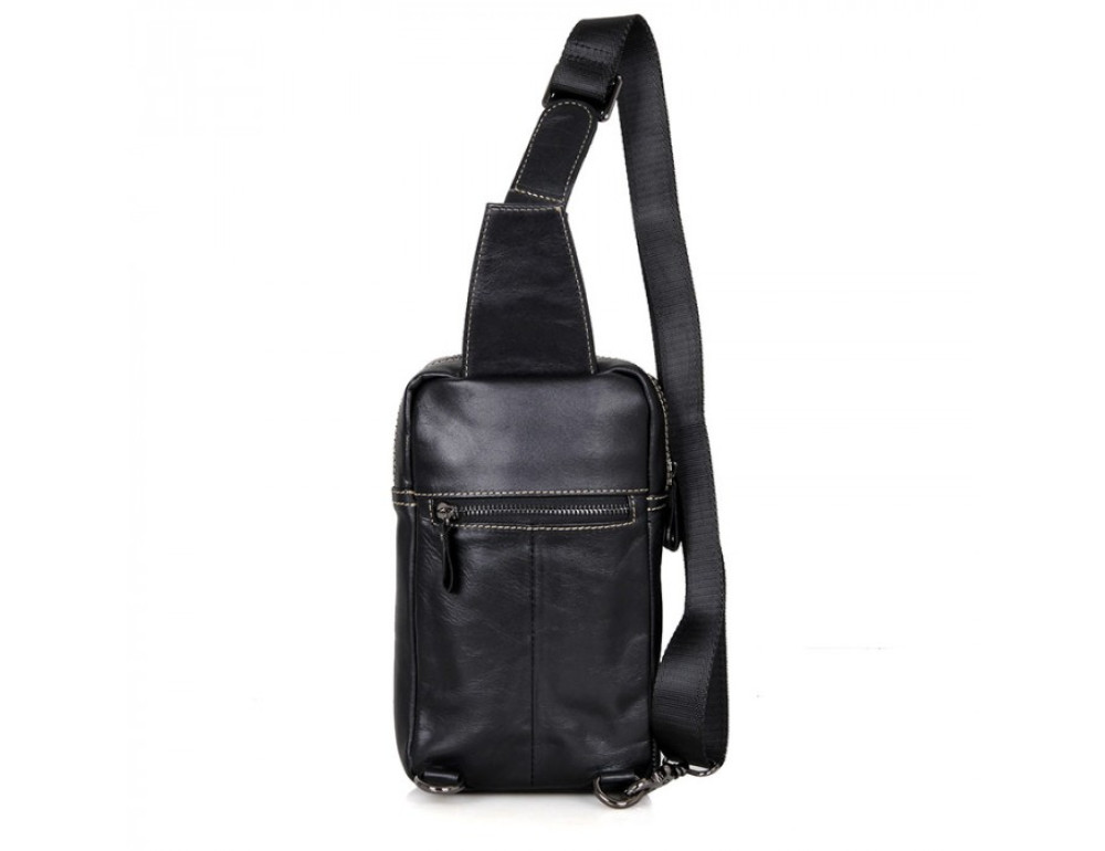 Шкіряний рюкзак Tiding Bag 4002A чорний - Фотографія № 2