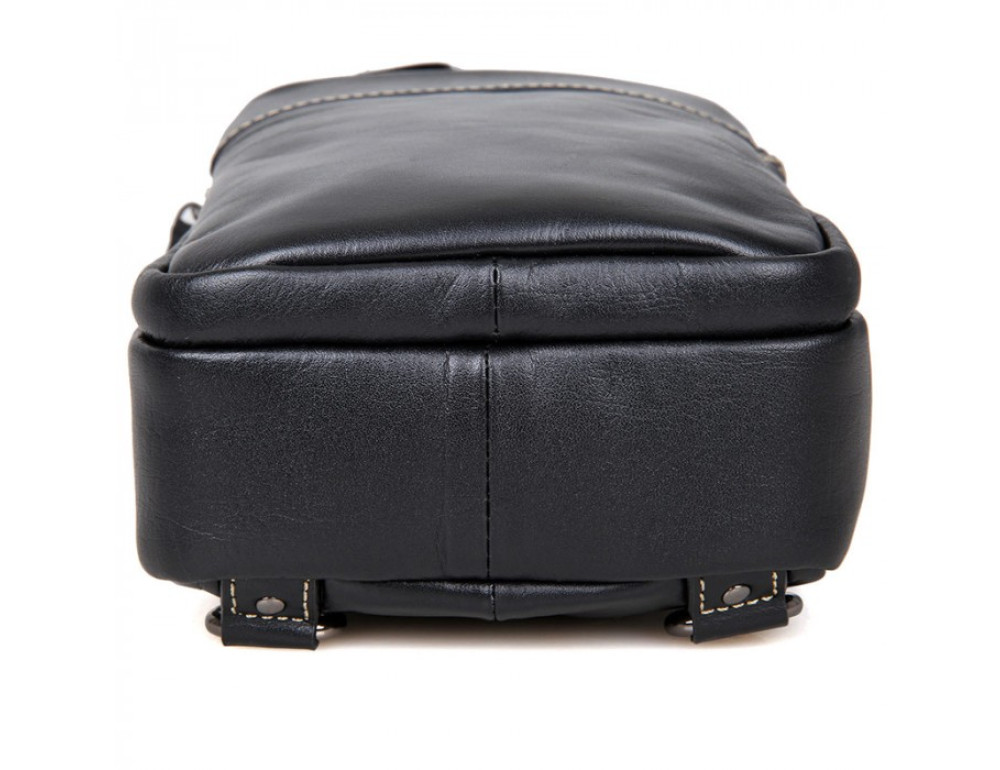 Шкіряний рюкзак Tiding Bag 4002A чорний - Фотографія № 6