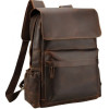 Мужской кожаный рюкзак Tiding Bag Bp5-2805J коричневый