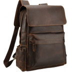 Мужской кожаный рюкзак Tiding Bag Bp5-2805J коричневый - Фото № 100