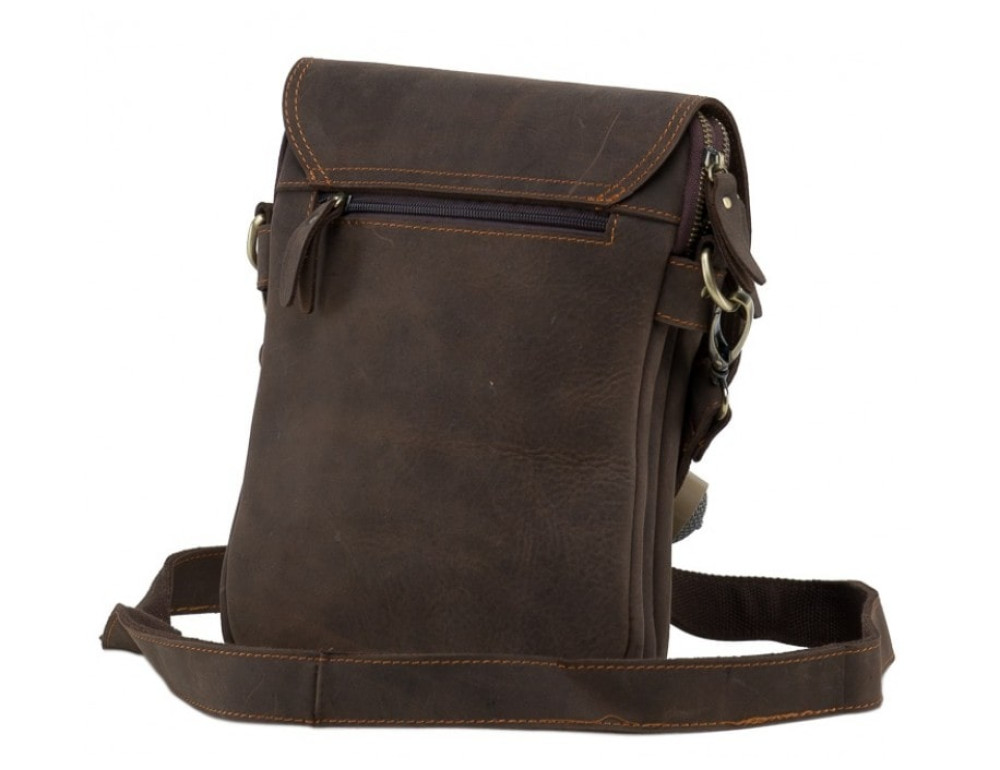 Сумка через плече чоловіча TIDING BAG NM15-2542-1C коричнева - Фотографія № 4