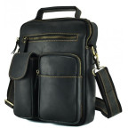 Шкіряна барсетка TIDING BAG t1171A чорна - Фотографія № 100