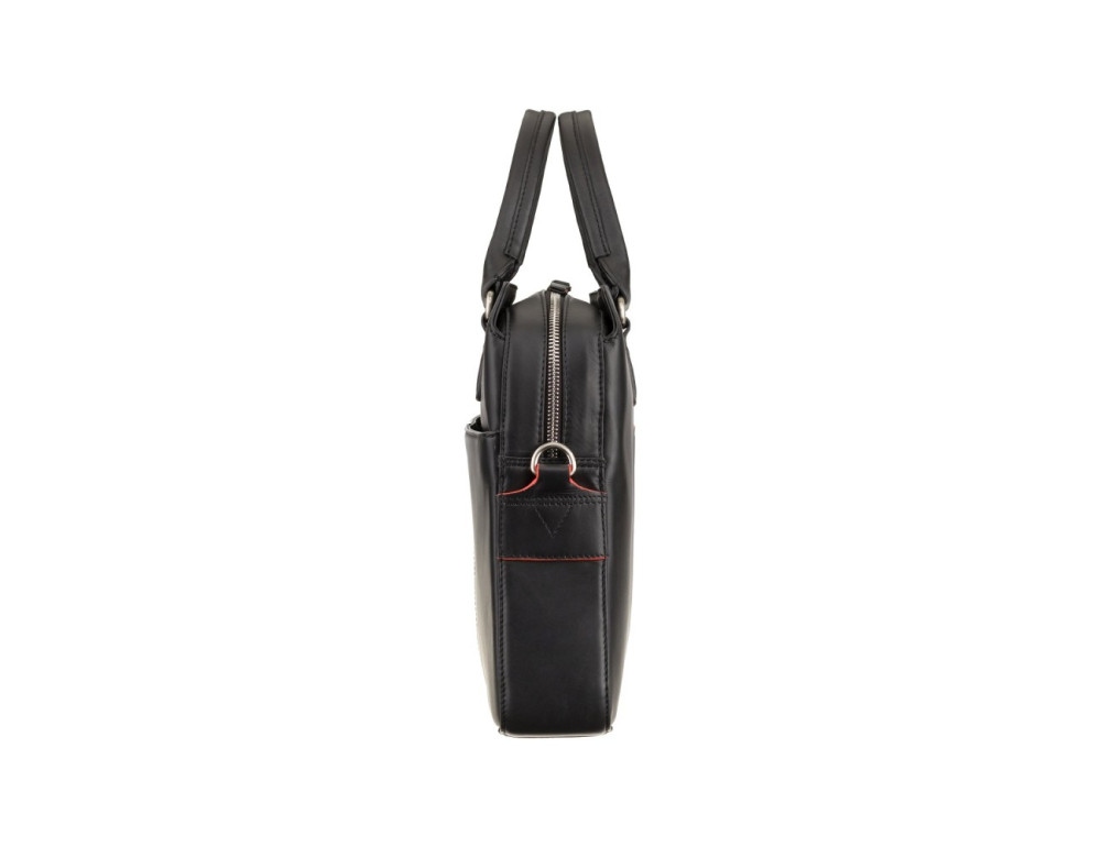 Чорна ділова жіноча сумка Visconti WB70 BLK Harriet 13 (Black) - Фотографія № 3