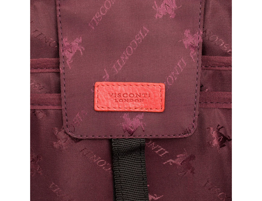 Бордова жіночий діловий сумка Visconti WB70 PLUM Harriet 13 (Plum) - Фотографія № 7