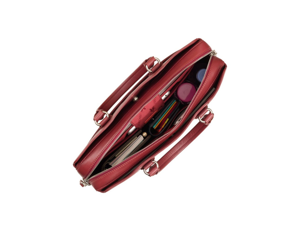 Червона ділова сумка жіноча Visconti WB70 RED Harriet 13 (Red) - Фотографія № 5