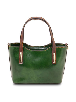 Зелена сумка жіноча з натуральної шкіри Amelia Tuscany Leather TL142406 Green