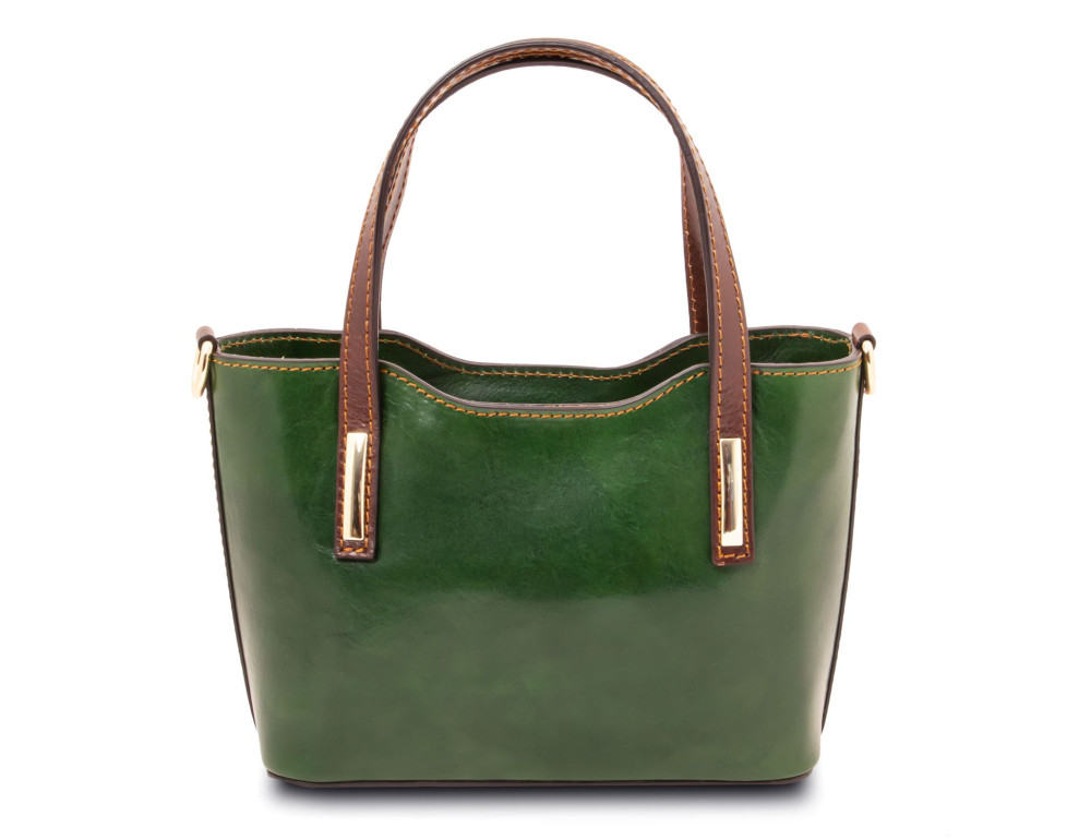 Зелена сумка жіноча з натуральної шкіри Amelia Tuscany Leather TL142406 Green - Фотографія № 3