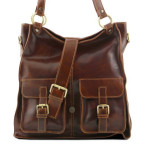 Жіноча велика сумка шопер із натуральної шкіри Tuscany Leather MELISSA TL140928 Brown - Фотографія № 104