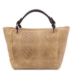 Жіноча шкіряна сумка бежевого кольору Tuscany Leathe TL142066 BEIGE - Фотографія № 103