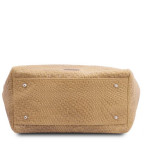Жіноча шкіряна сумка бежевого кольору Tuscany Leathe TL142066 BEIGE - Фотографія № 104