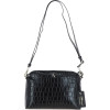 Жіноча шкіряна сумка через плече Ashwood 63787 BLACK/CROC Жіноча шкіряна сумка через плече Ashwood 63787 BLACK/CROC