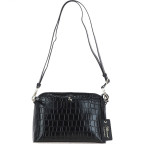 Жіноча шкіряна сумка через плече Ashwood 63787 BLACK/CROC - Фотографія № 100
