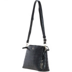 Жіноча шкіряна сумка через плече Ashwood 63787 BLACK/CROC - Фотографія № 101