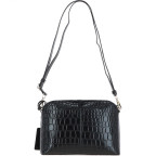 Жіноча шкіряна сумка через плече Ashwood 63787 BLACK/CROC - Фотографія № 102