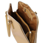 Жіноча шкіряна сумочка бежевого кольору Magnolia Tuscany Leather TL141809 Champagne - Фотографія № 104