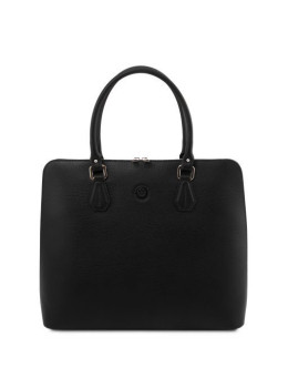 Жіноча шкіряна сумочка чорного кольору Magnolia Tuscany Leather TL141809 Black