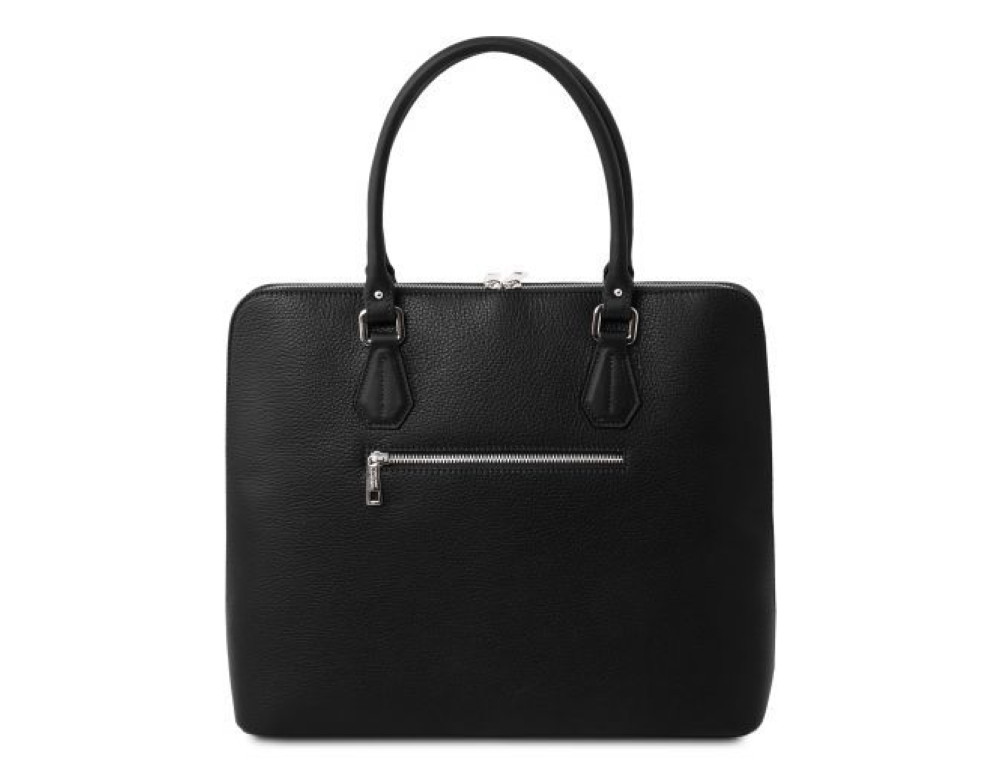 Жіноча шкіряна сумочка чорного кольору Magnolia Tuscany Leather TL141809 Black - Фотографія № 3