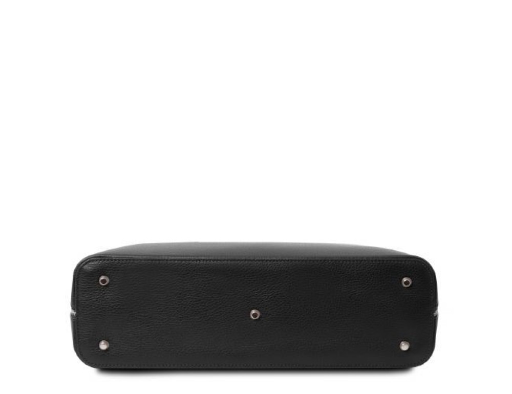 Жіноча шкіряна сумочка чорного кольору Magnolia Tuscany Leather TL141809 Black - Фотографія № 4