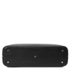 Жіноча шкіряна сумочка чорного кольору Magnolia Tuscany Leather TL141809 Black - Фотографія № 103