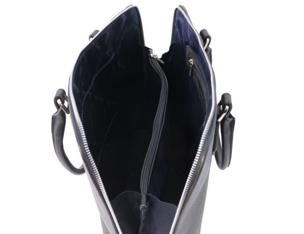Жіноча шкіряна сумочка чорного кольору Magnolia Tuscany Leather TL141809 Black - Фотографія № 5