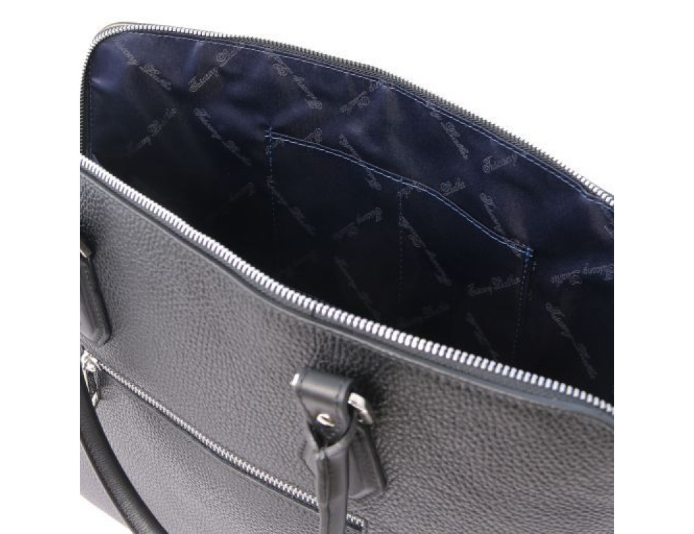 Жіноча шкіряна сумочка чорного кольору Magnolia Tuscany Leather TL141809 Black - Фотографія № 6