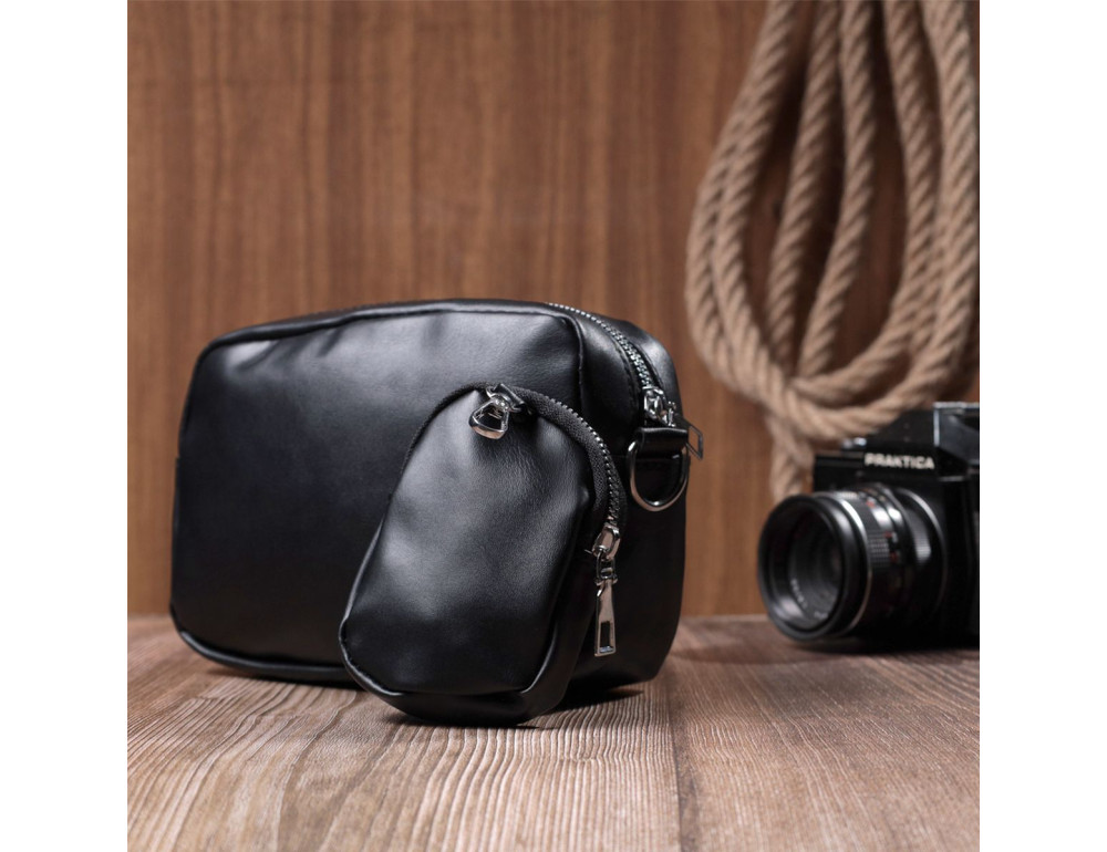 Жіноча сумка крос-боді з монетницею з екошкіри Vintage 22796 - Фотографія № 11