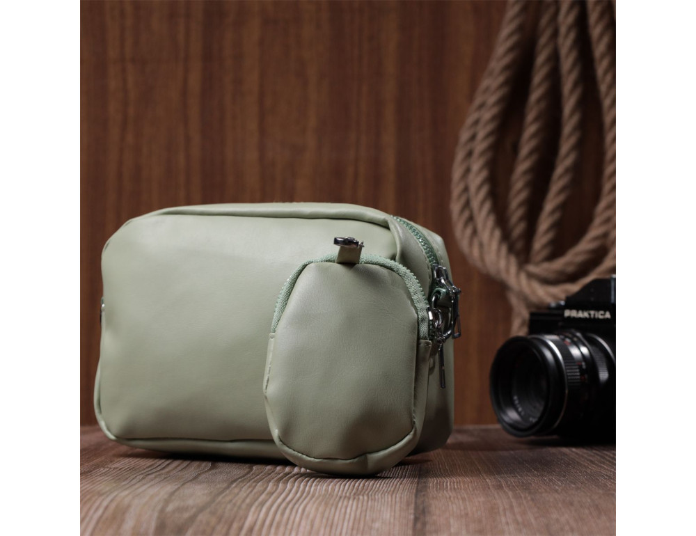 Жіноча сумка крос-боді з монетницею з екошкіри Vintage 22797 - Фотографія № 11