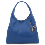 Жіноча сумка шоппер із м'якої телячої шкіри Tuscany TL142264 Blue - Фотографія № 100