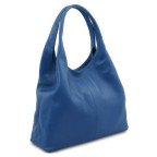 Жіноча сумка шоппер із м'якої телячої шкіри Tuscany TL142264 Blue - Фотографія № 101